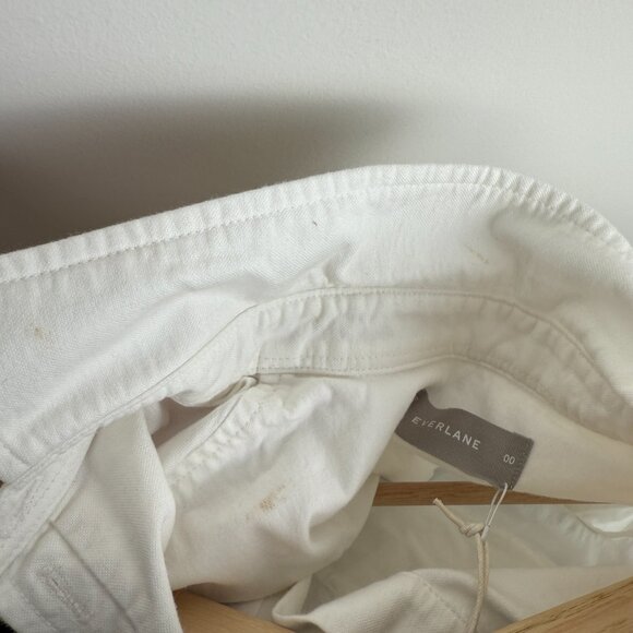 Everlane The Japanese Oxford Long Sleeve Button Down Shirt White 00 - Picture 8 of 8